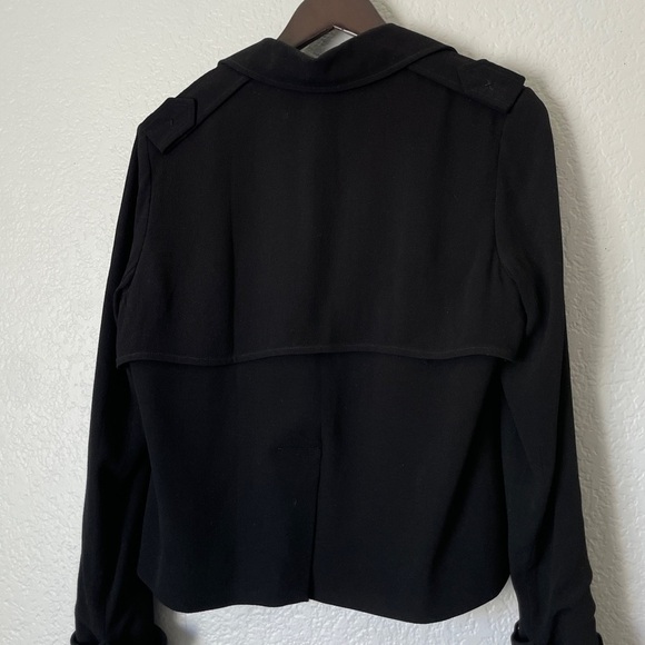 Sen Black Blazer Jacket Open Front Small - Picture 5 of 7